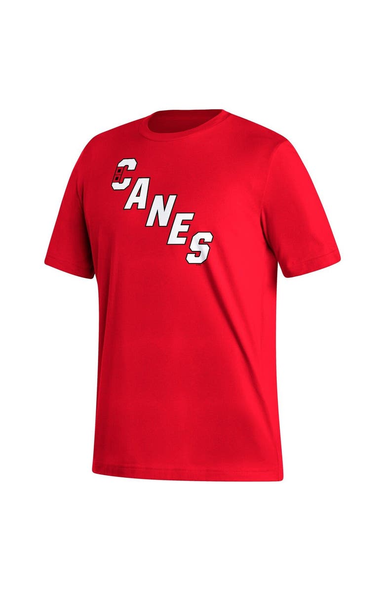 adidas Men's adidas Andrei Svechnikov Red Carolina Hurricanes Reverse Retro 2.0 Name & Number T-Shirt, Alternate, color,