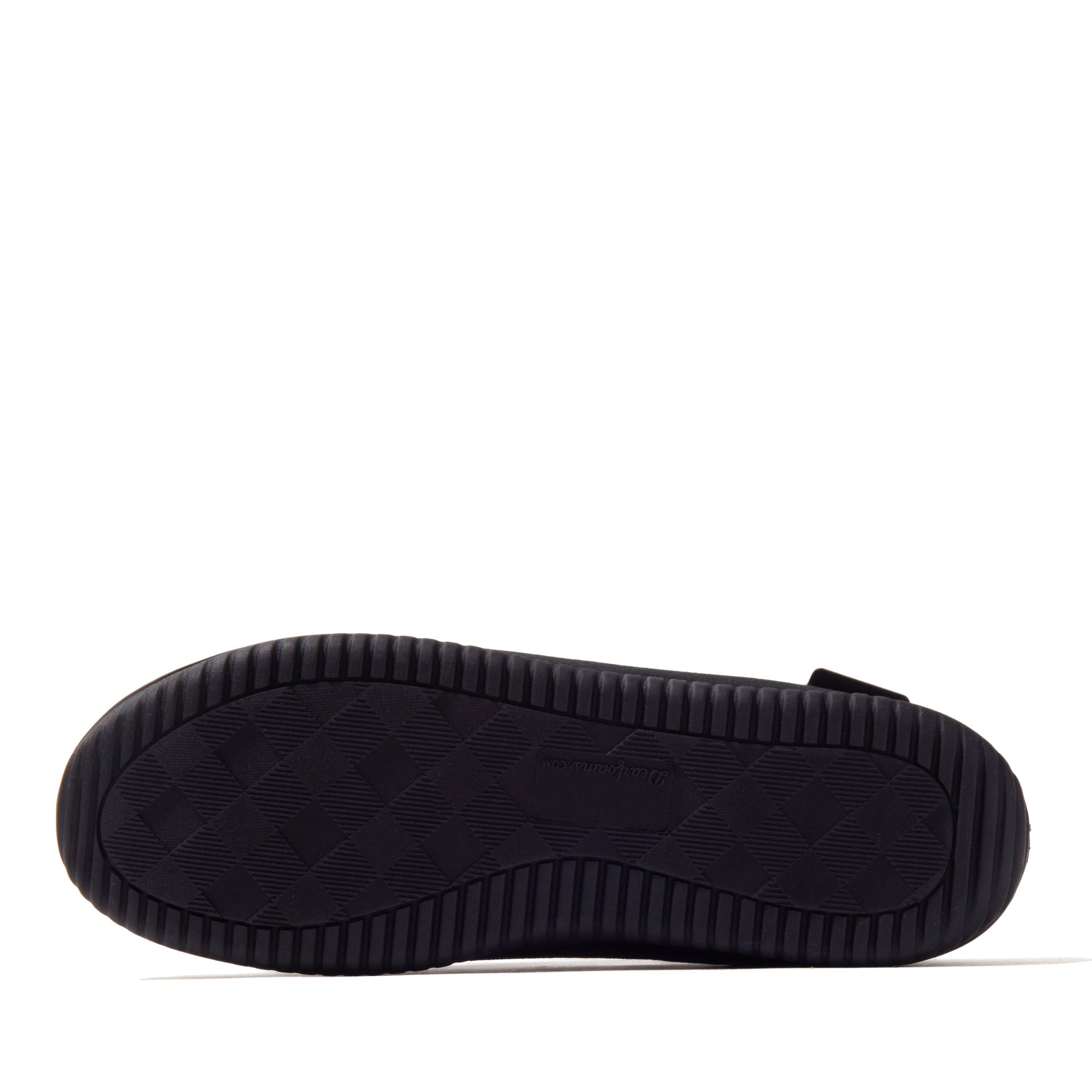DEARFOAMS Pierce Microsuede Moccasin Slipper, Alternate, color, Black