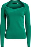 Elie Tahari Sunny Queen Anne Neck Top