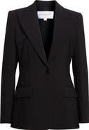 Michael Kors Collection Georgina One-Button Virgin Wool Blend Blazer