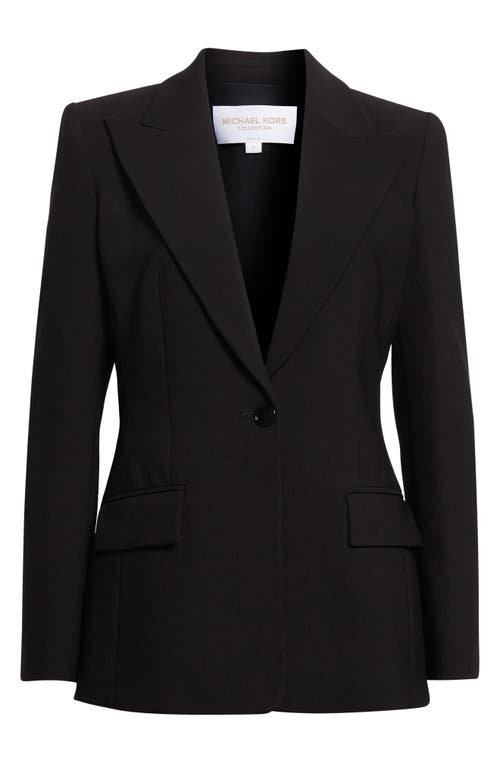 Michael Kors Collection Georgina One-button Virgin Wool Blend Blazer
