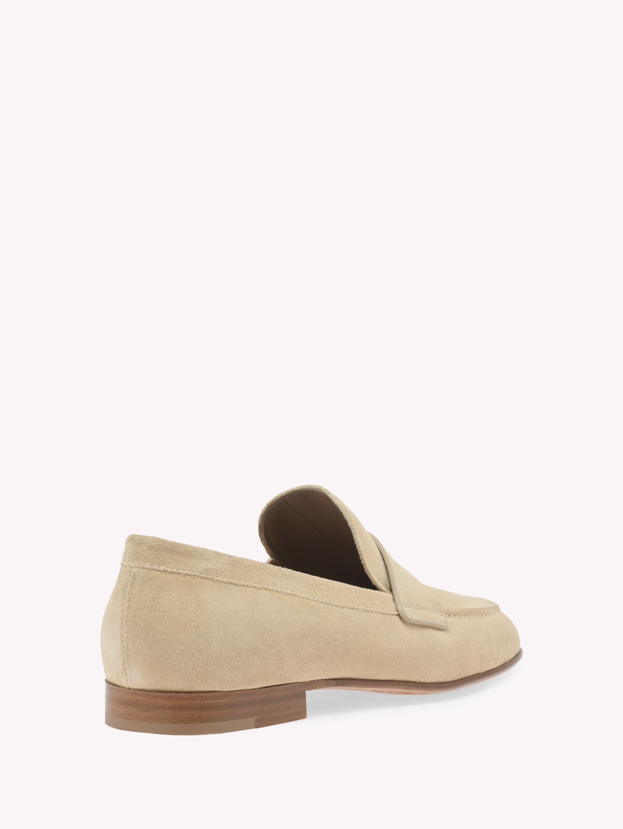 Gianvito Rossi Carlo Mocassin, Alternate, color, Brown Suede Leather