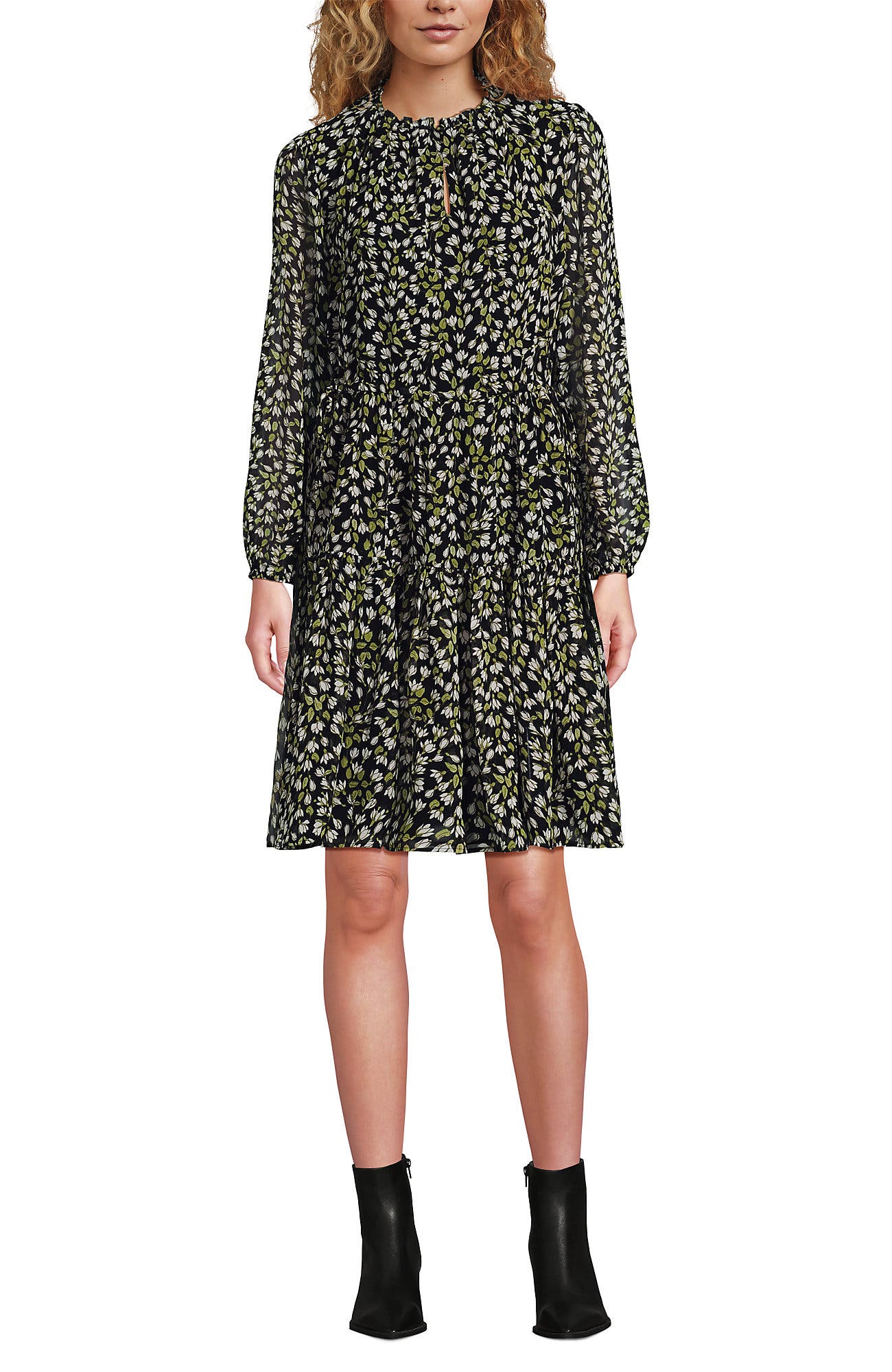 Black Mini Bloom Floral