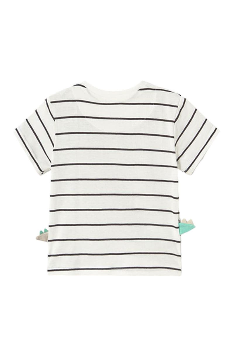 Mayoral Striped Dinosaur T-Shirt, Alternate, color, 