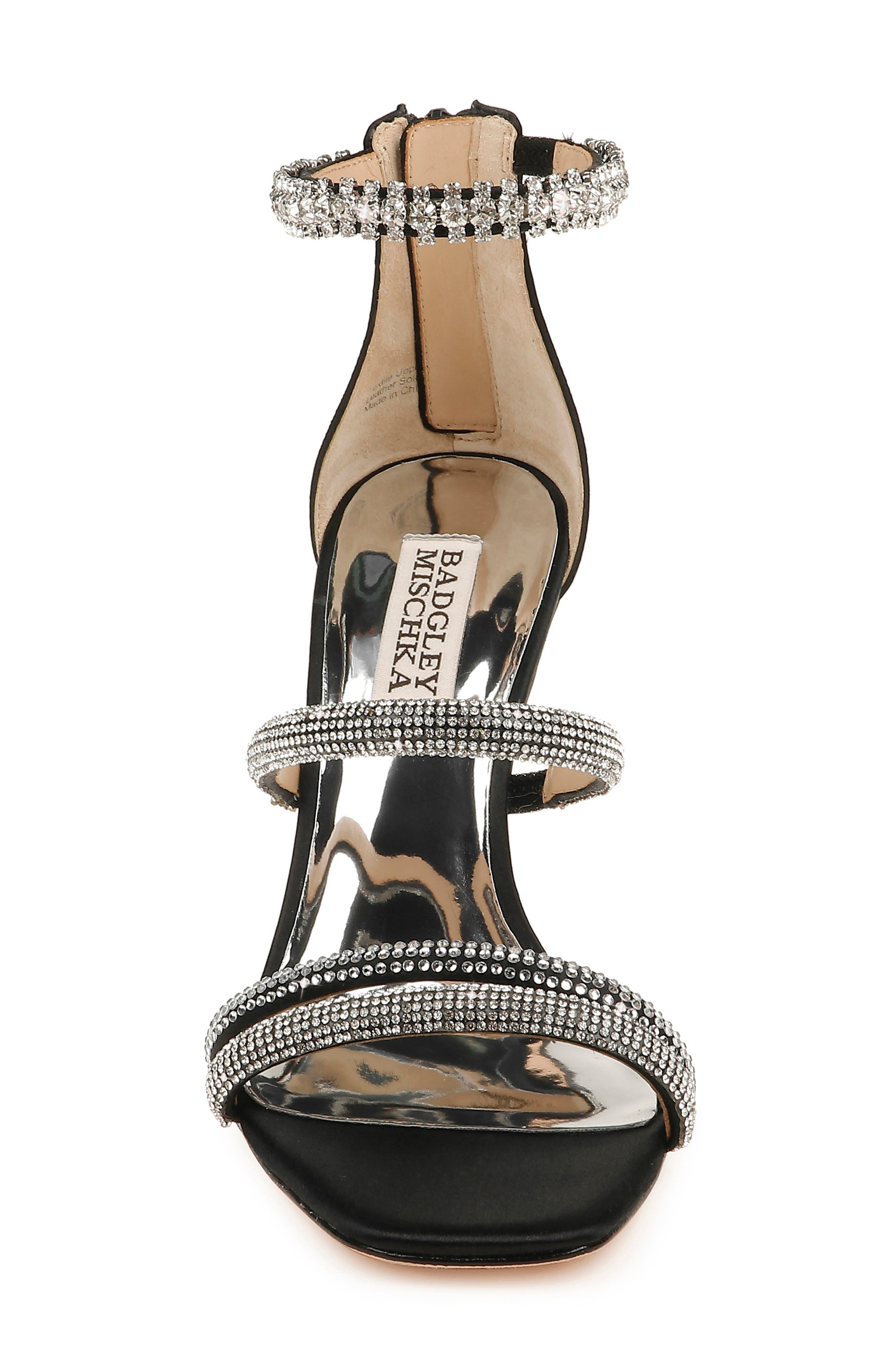 Badgley Mischka Collection Zulema Embellished Strappy Sandal, Alternate, color, 