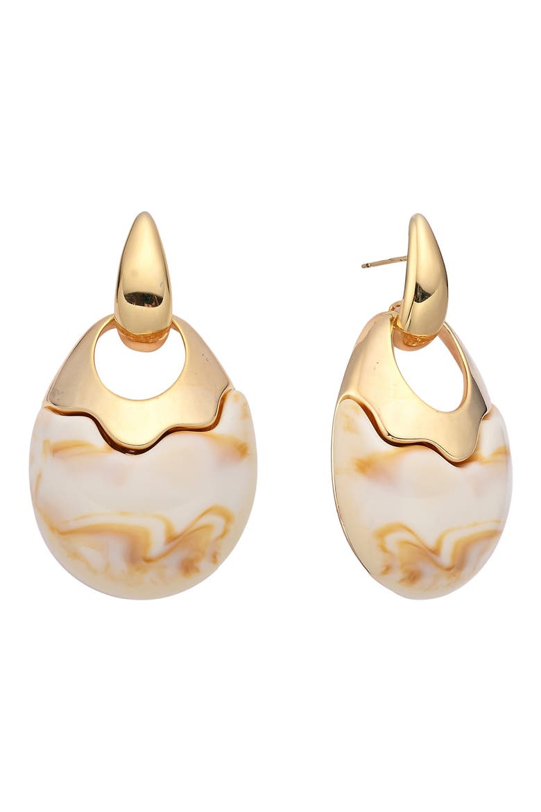 Johanna Statement Drop Earrings, Main, color, GOLD