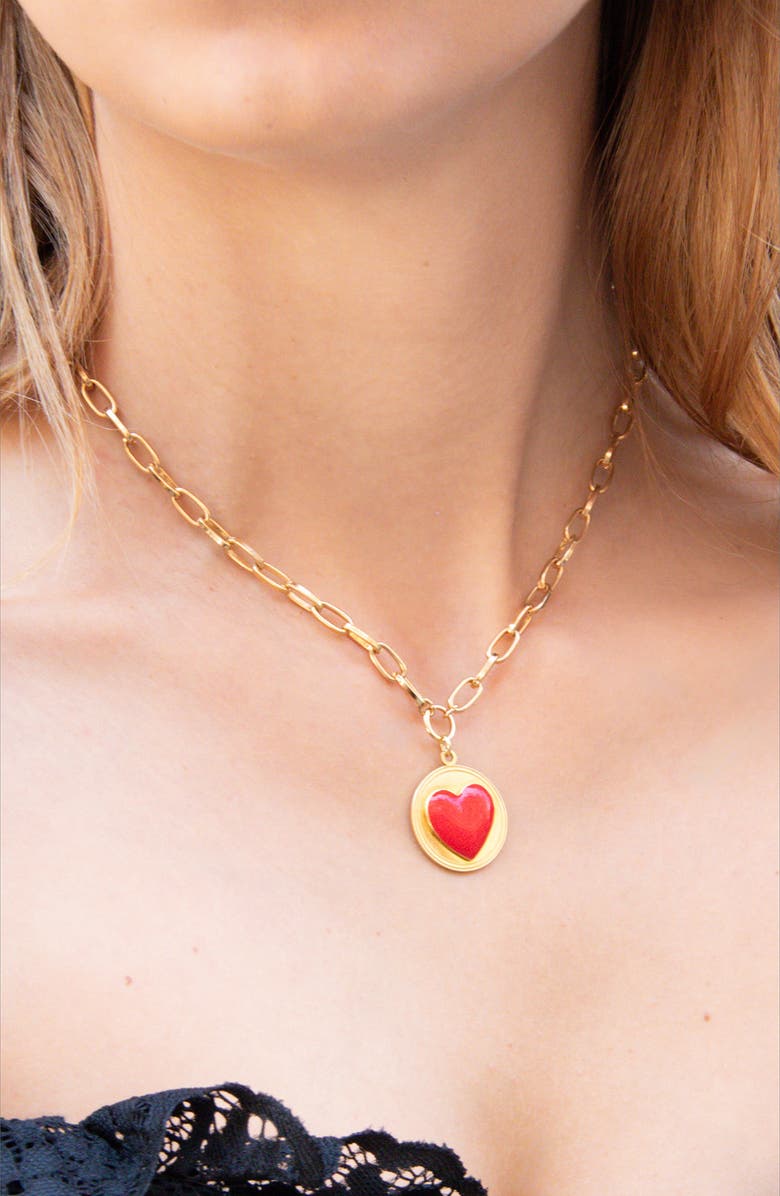 Wilhelmina Garcia Heart Pendant Necklace, Alternate, color,