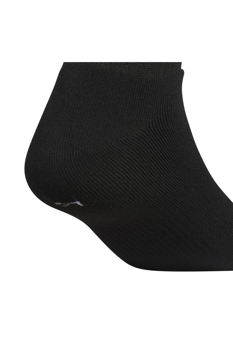 adidas 6-Pack Trefoil 2.0 Quarter Crew Socks, Alternate, color, Black/ White