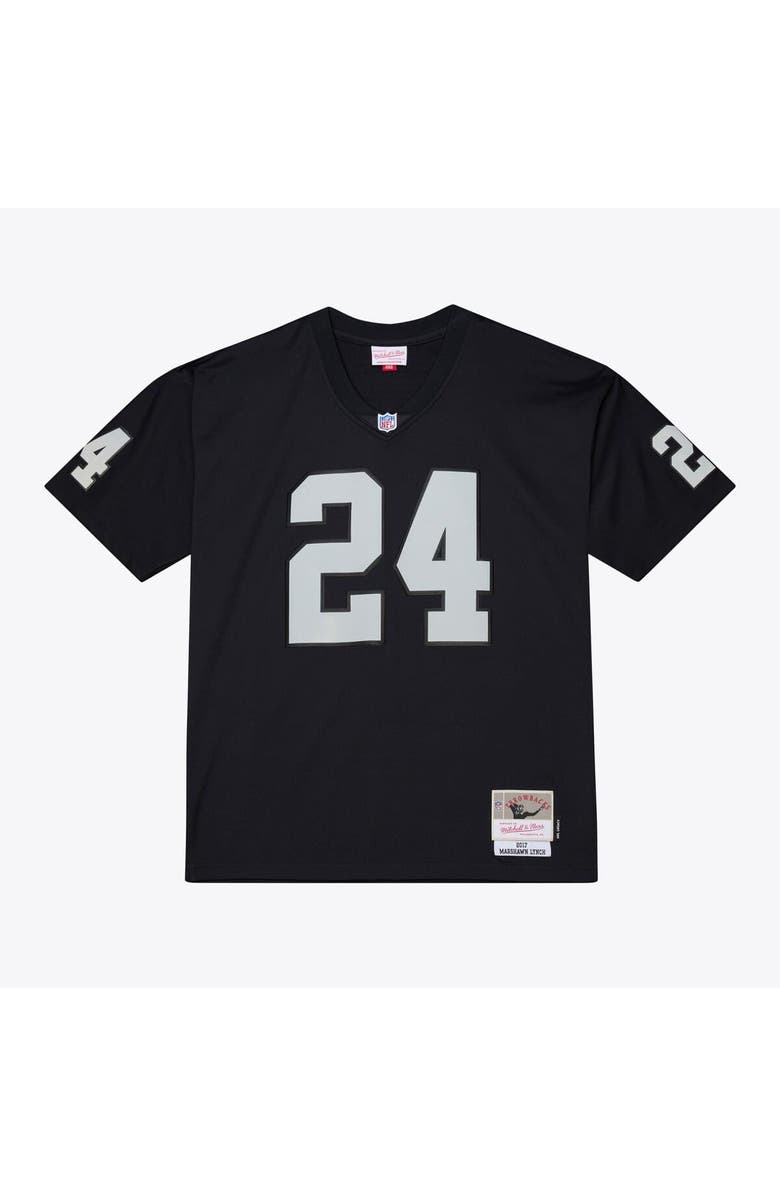 Mitchell & Ness Men's Mitchell & Ness Marshawn Lynch Black Oakland Raiders Legacy Replica Jersey, Main, color, Black