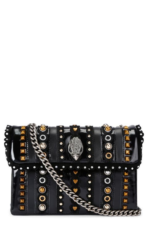 Medium Kensington Studs Convertible Leather Shoulder Bag