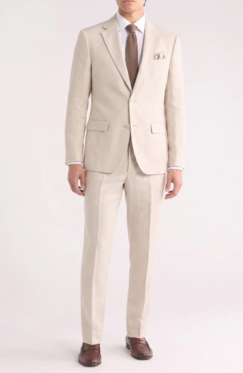 Cotton & Linen Two Button Suit