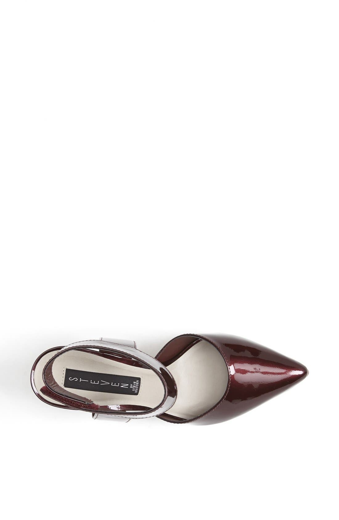 Steven New York Steven by Steve Madden 'Revolvir' Pump, Alternate, color, Wine Patent