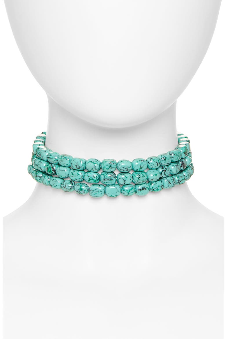 Nora Turquoise Choker, Main, color, TURQUOISE