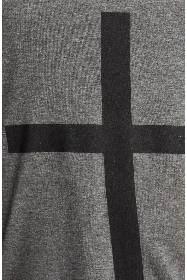 Project Social T 'Cross' Tank, Alternate, color, CHARCOAL