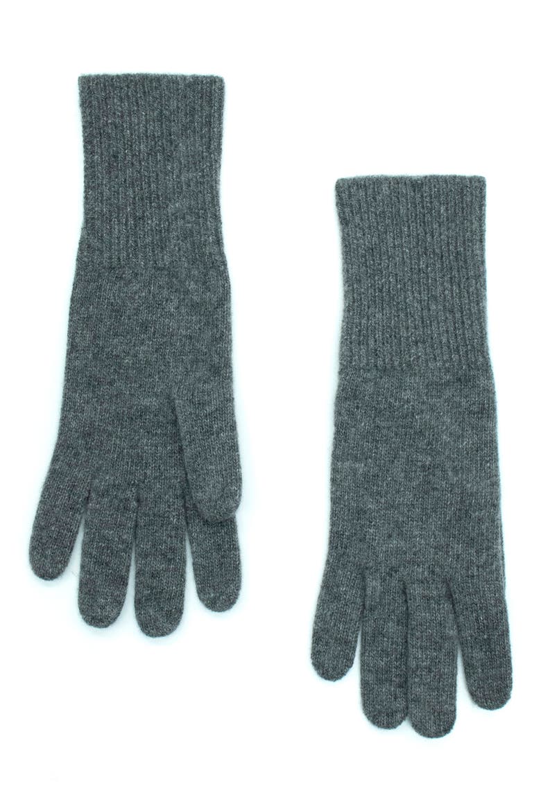 Cashmere Gloves, Main, color, MEDIUM HEATHER GREY