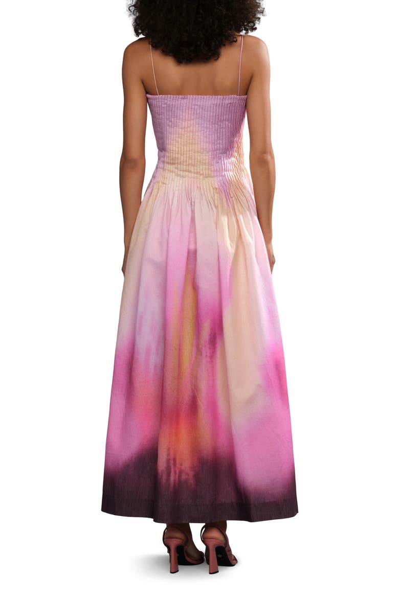 Grecia pleated dress, Alternate, color, Flora In Focus
