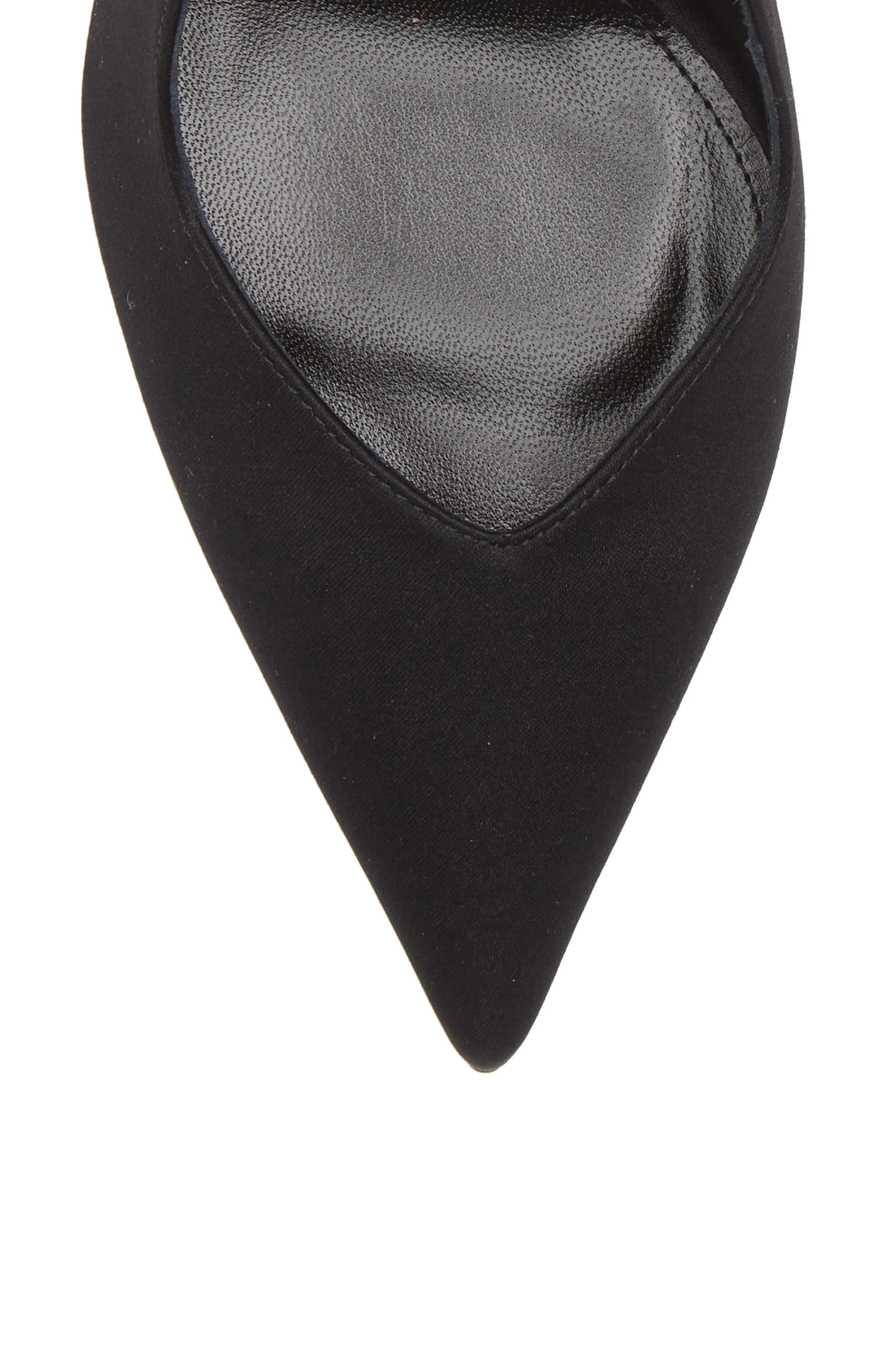 The Attico Ankle Tie Pointed Toe Slingback Pump, Alternate, color, 