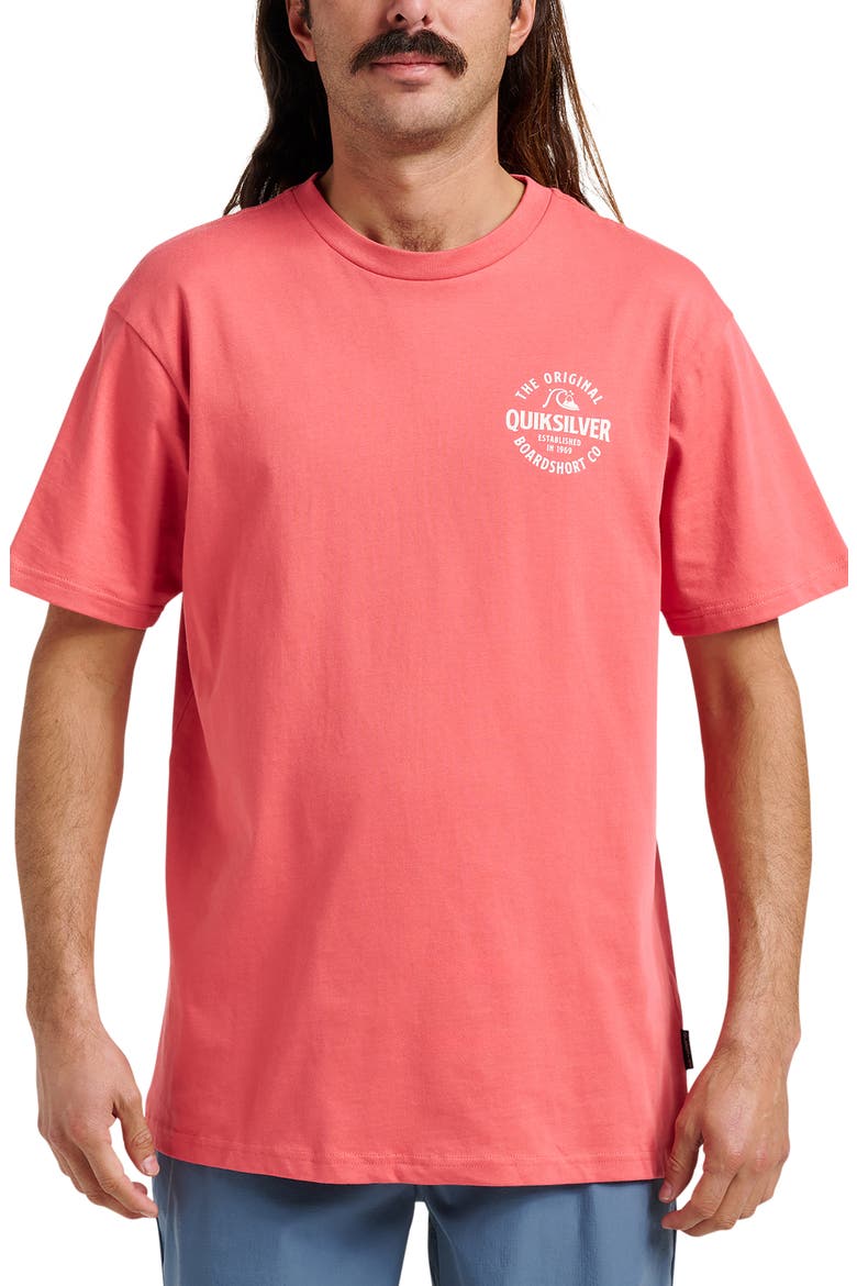 Locked Up Cotton Blend Graphic T-Shirt, Main, color, MINERAL RED