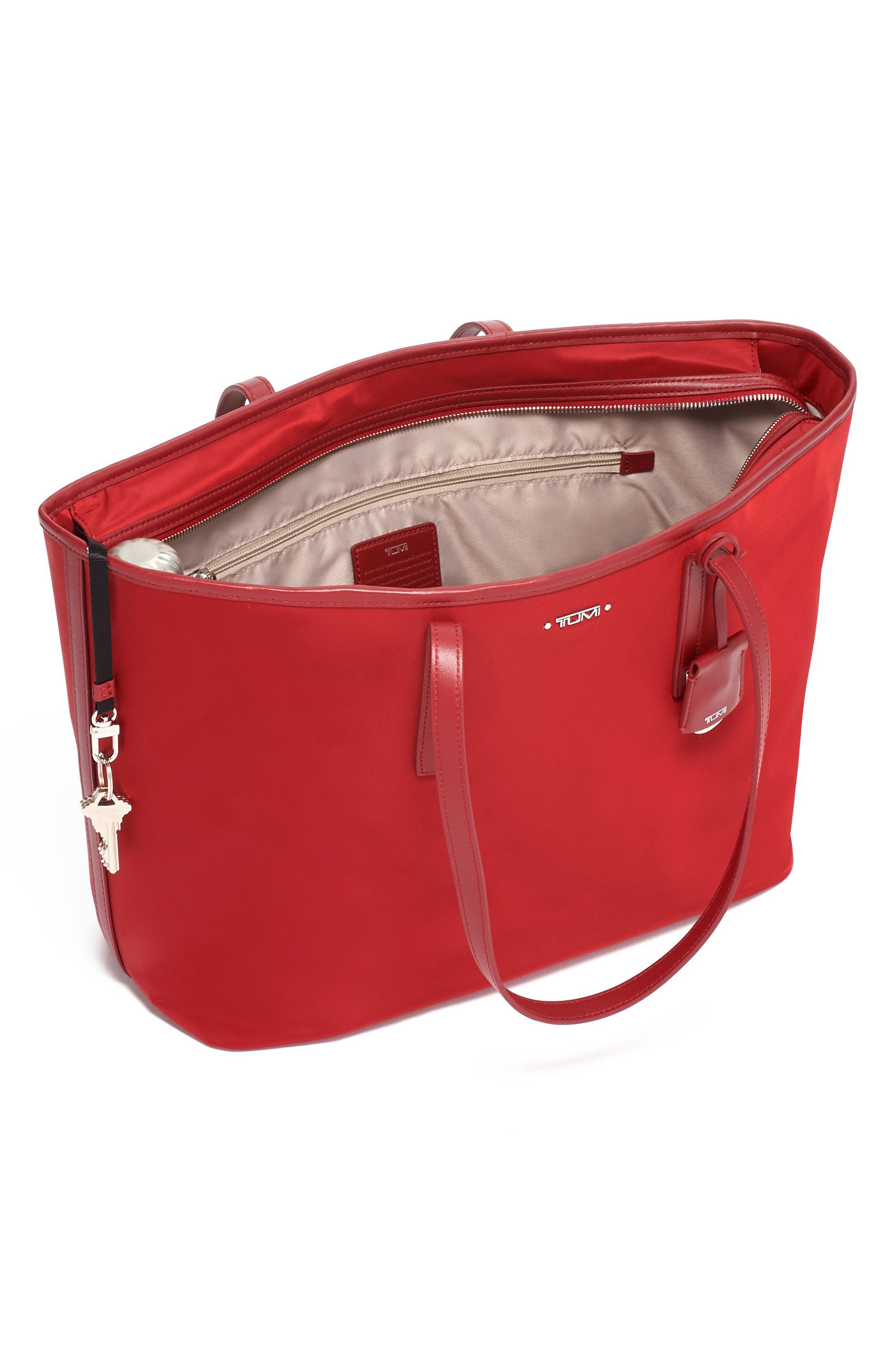 Voyageur Everyday Nylon Tote, Alternate, color, CRIMSON