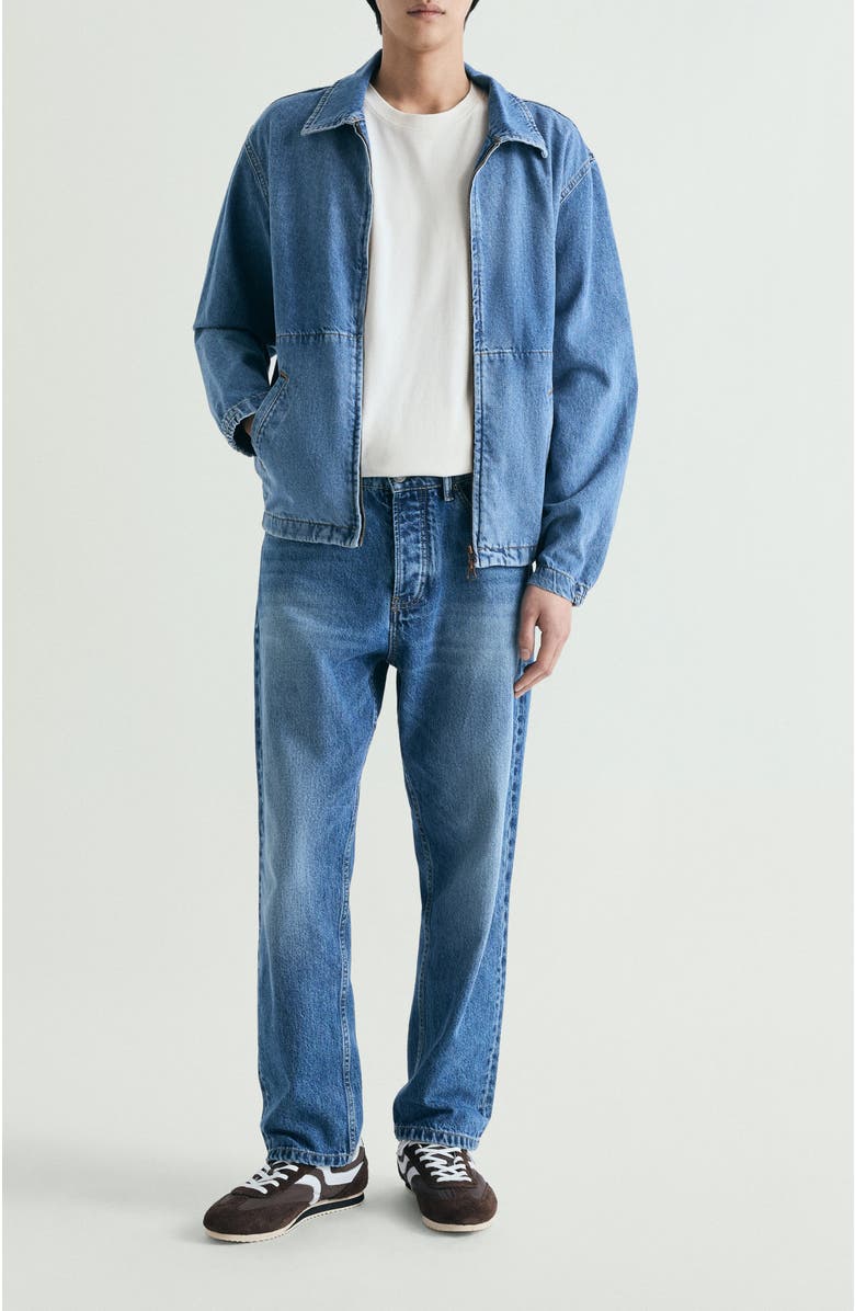 Scalpers Denim Bomber Jacket, Alternate, color, Denim
