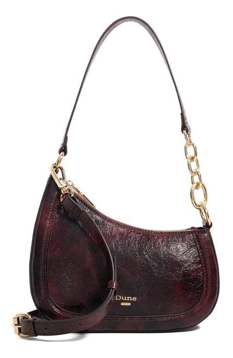 Direction Faux Leather Shoulder Bag