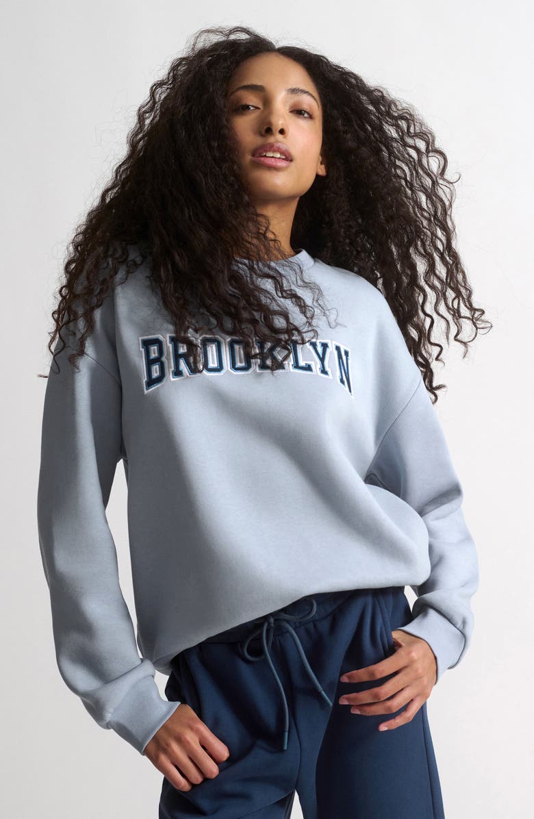 Brooklyn Industries Logo Crewneck Sweatshirt, Alternate, color,