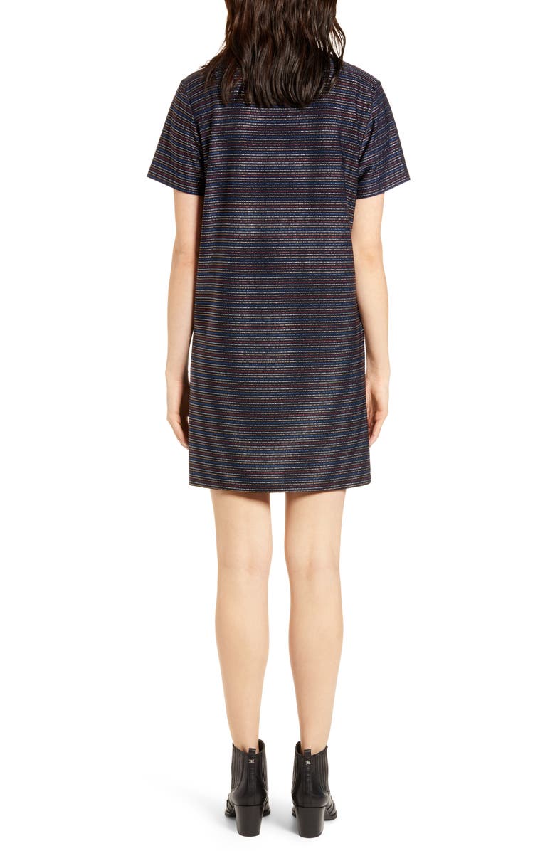 MINKPINK Dream a Dream Metallic T-Shirt Dress, Alternate, color, 