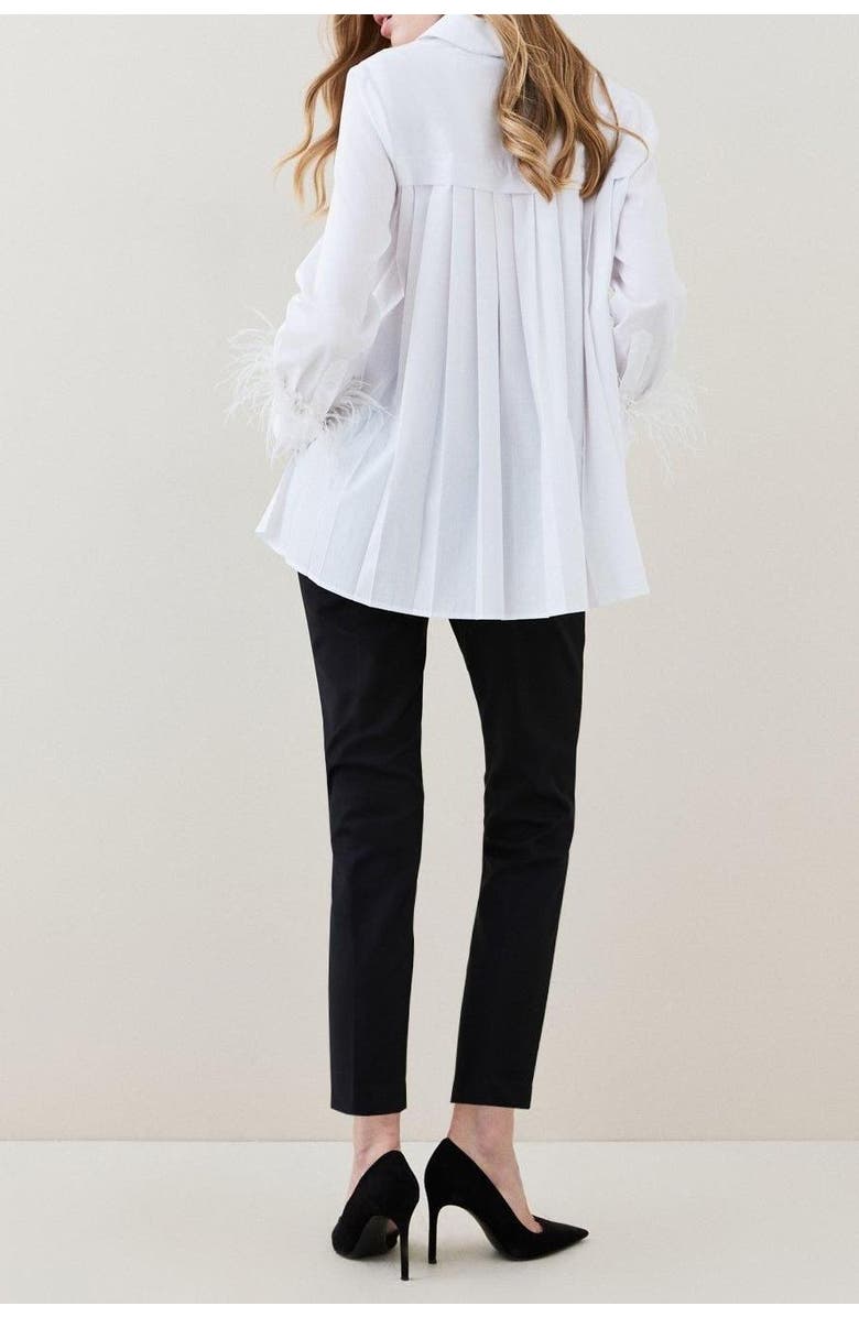 Karen Millen Essential Techno Woven Trousers, Alternate, color, Black