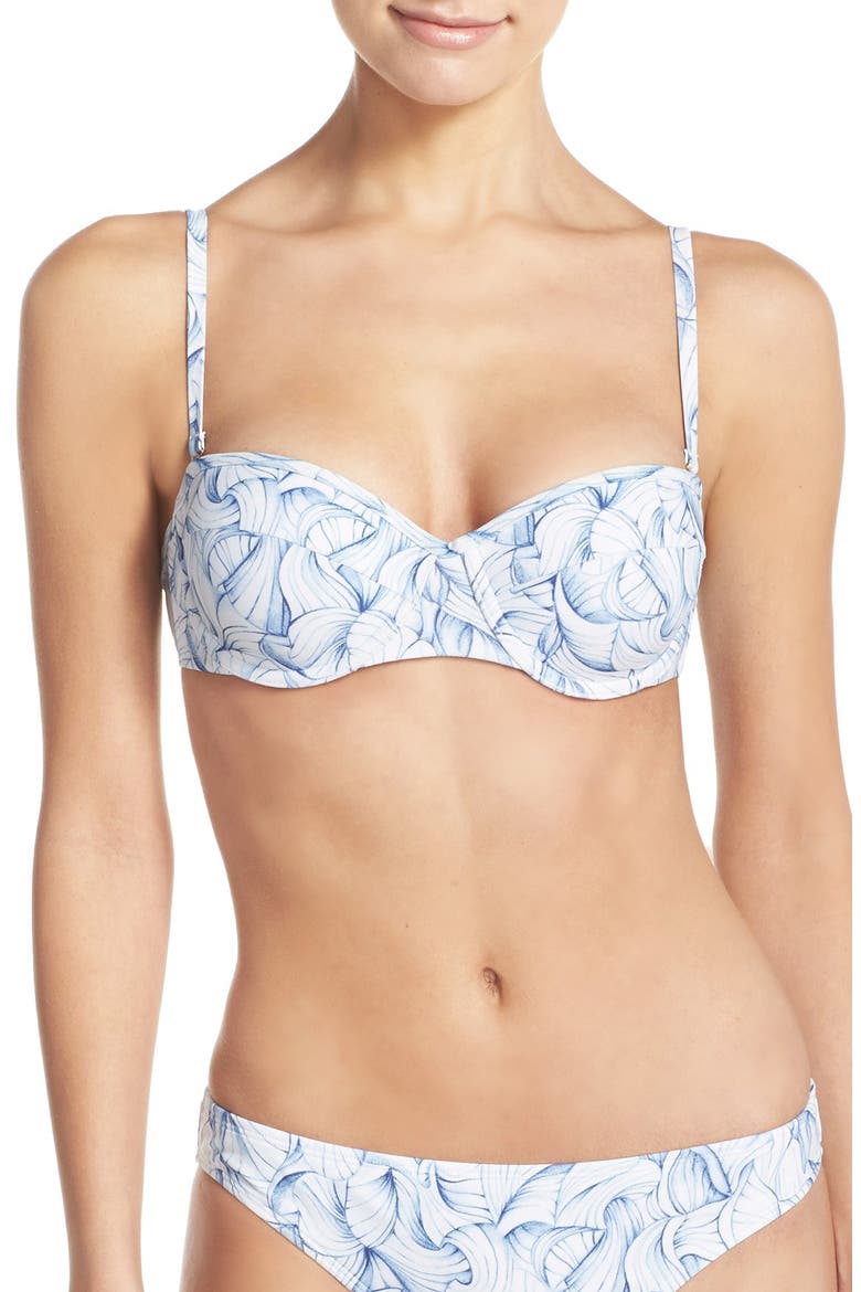 'Sapri' Convertible Underwire Bikini Top, Main, color, WHITE ELLORA