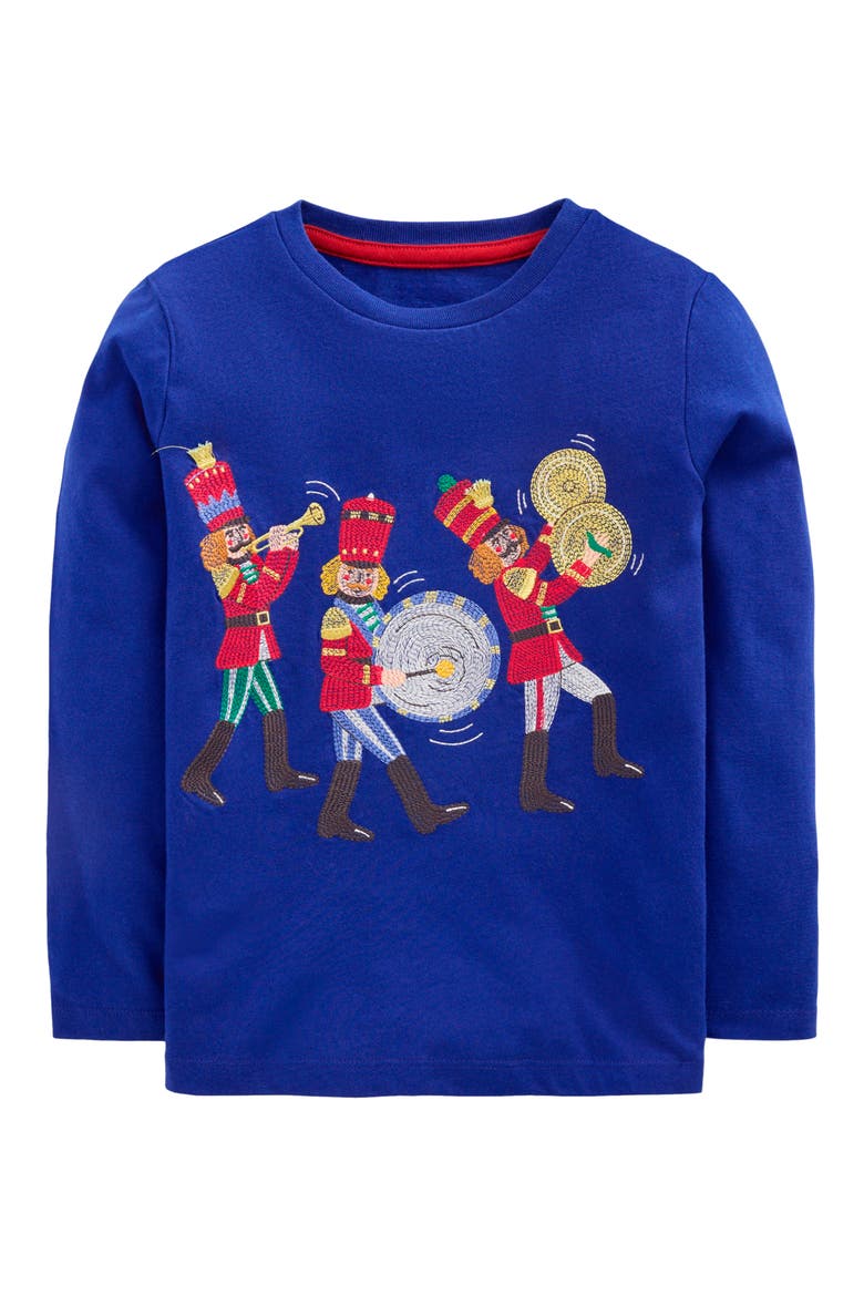 Kids' Marching Band Long Sleeve T-Shirt, Main, color, CHRISTMAS MARCHING BAND