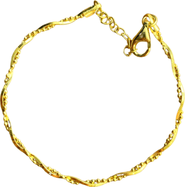 Spero London Bead Chain Twisted Sterling Silver Bracelet