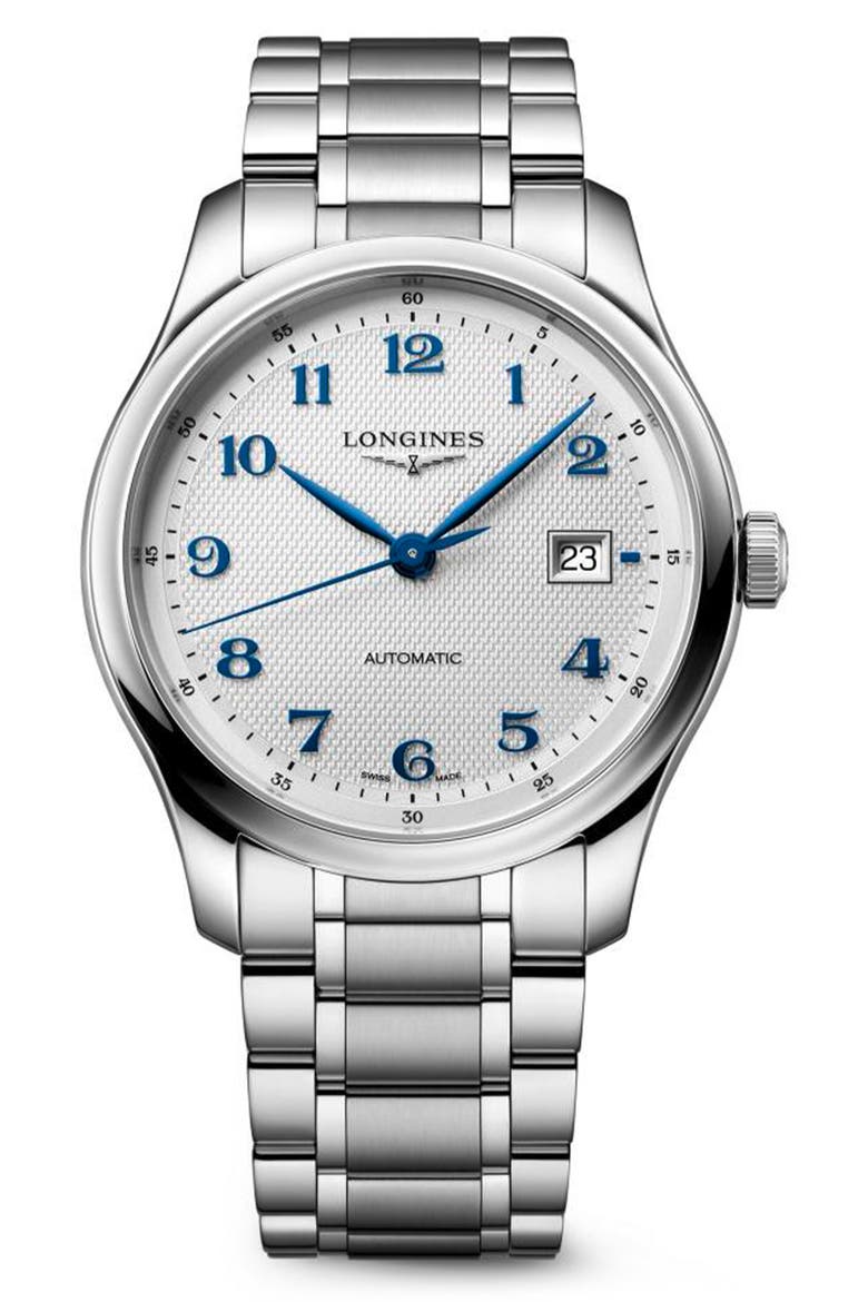 Master Collection Automatic Bracelet Watch, 41mm, Main, color, WHITE