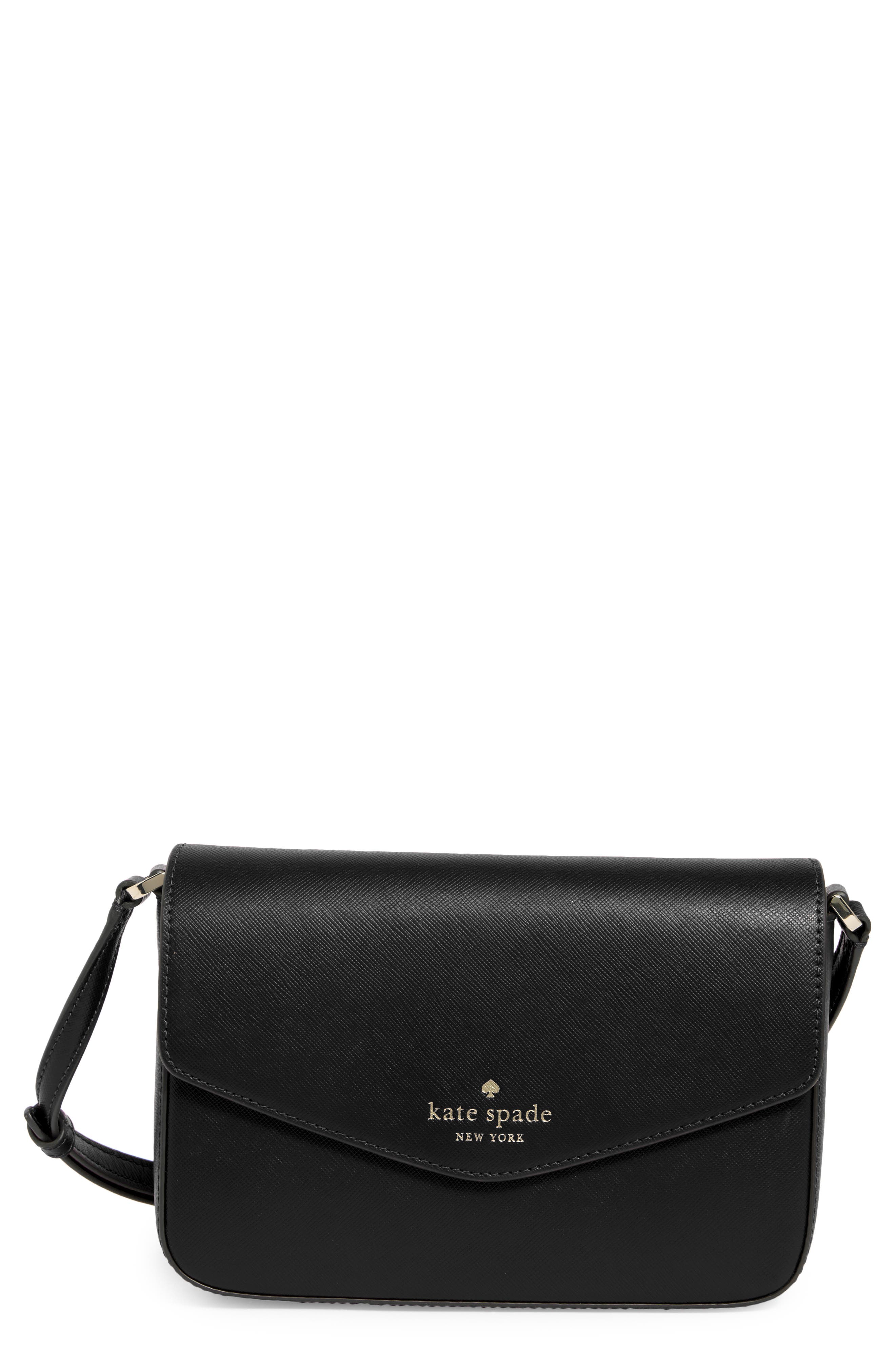 Kate Spade New York envelope flap leather crossbody bag