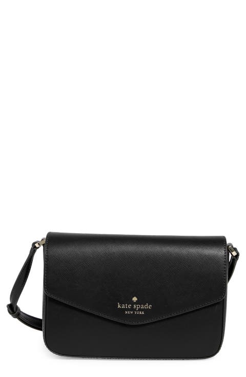 envelope flap leather crossbody bag