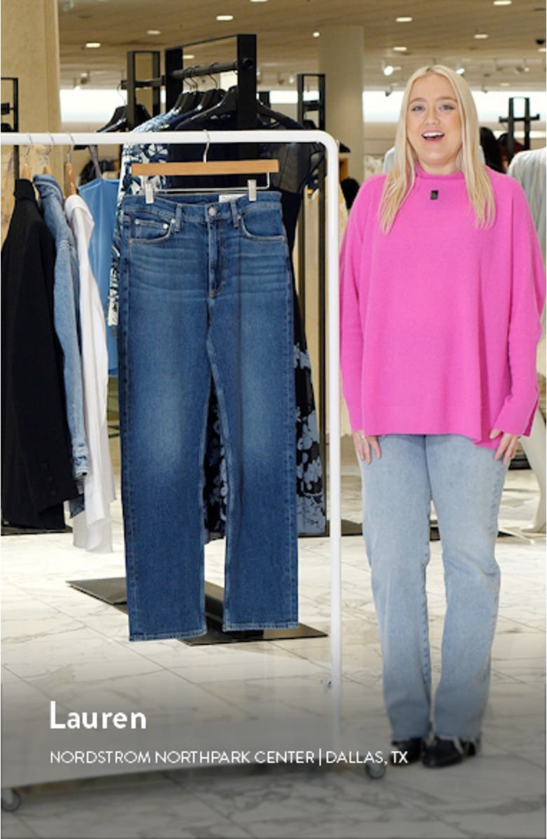 Harlow Mid Rise Straight Leg Jeans, sales video thumbnail