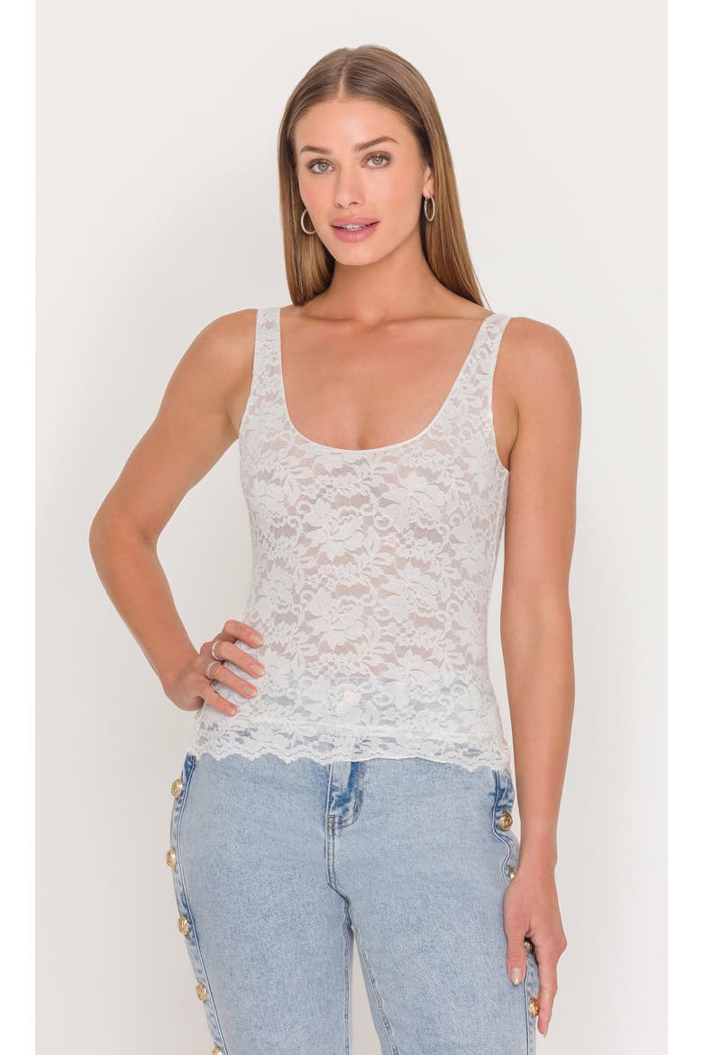 Juliett Lace Tank, Main, color, White