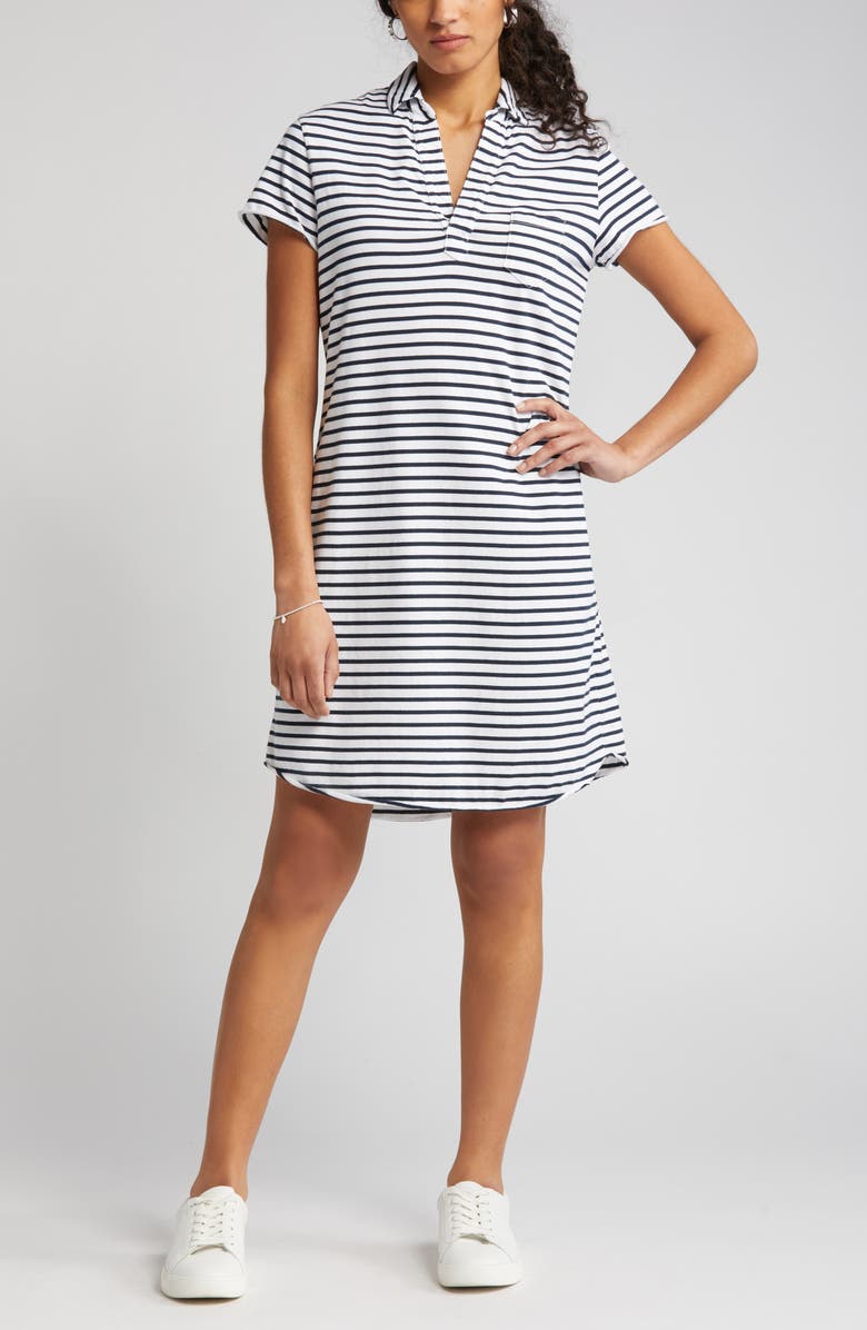 Frank & Eileen Lauren Stripe Polo Dress, Alternate, color, 