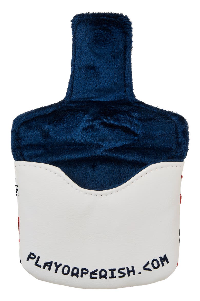 Classic SSC Leather Mallet Putter Cover, Alternate, color, WHITE