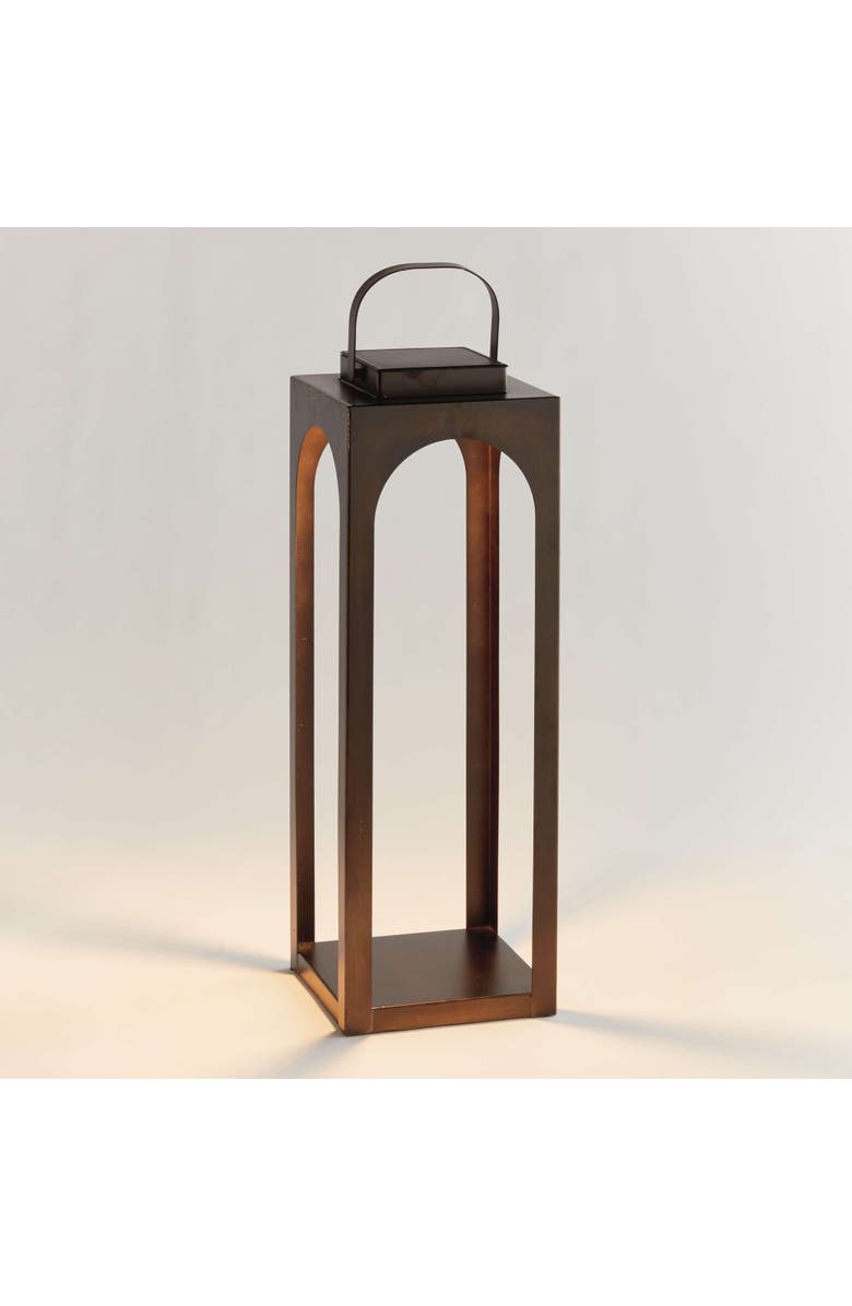 Napa Home & Garden Brooks Solar Led Lantern 24", Main, color, Brown