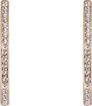 Laundry by Shelli Segal Pavé Triangular Hoop Earrings