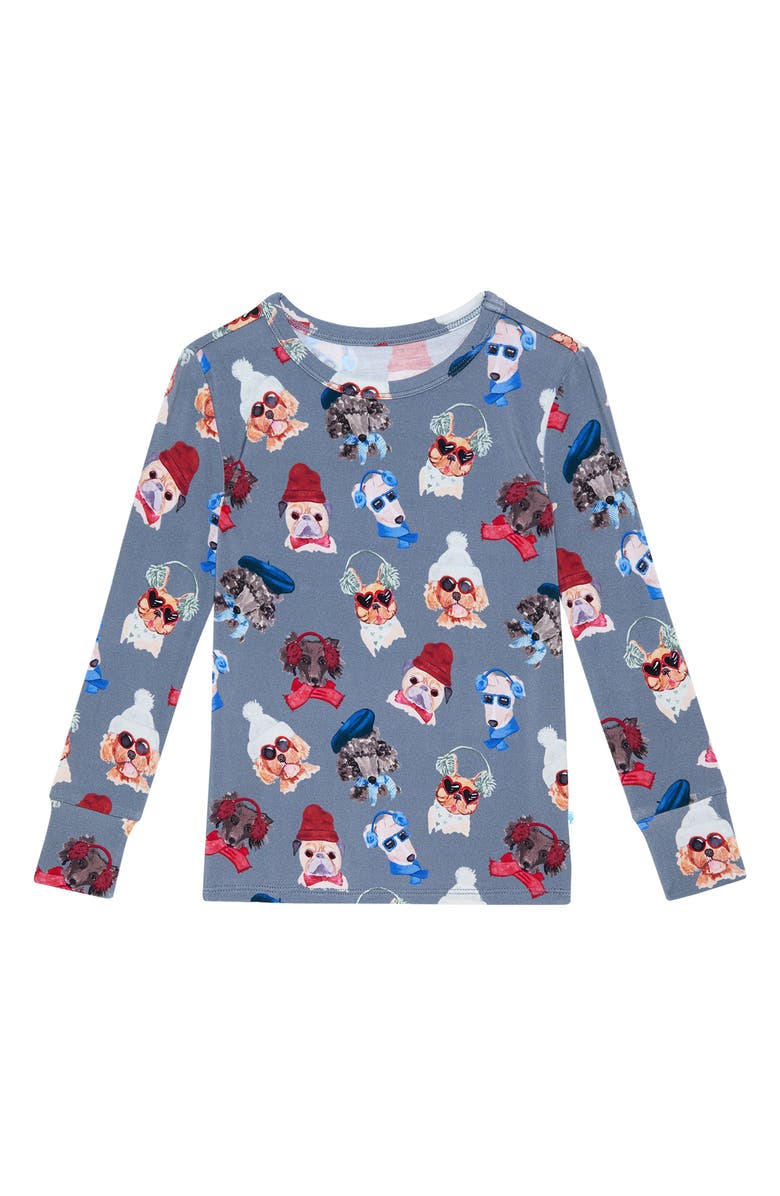 Posh Peanut Kids' Quinlyn Print Classic Fitted Two-Piece Pajamas, Alternate, color, Quinlyn