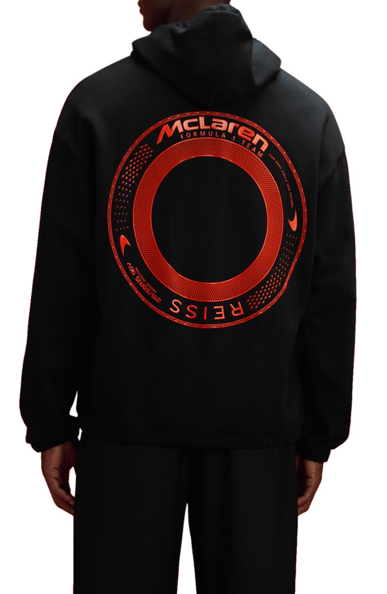 Reiss x McLaren Formula 1 Team Collection Jools Cotton Graphic Hoodie, Alternate, color, 
