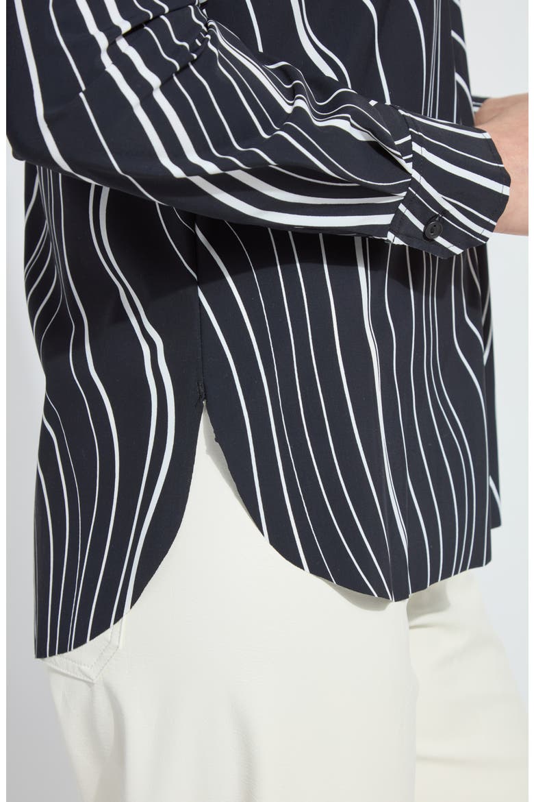 Connie Slim Fit Animal Print Button-Up Shirt, Alternate, color, UNDULATING LINES
