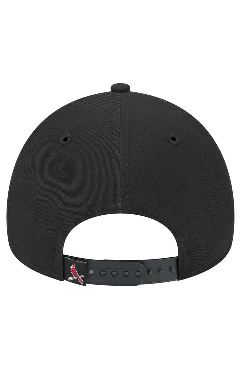 New Era Men's New Era Black St. Louis Cardinals 9FORTY A-Frame Adjustable Hat, Alternate, color, Black
