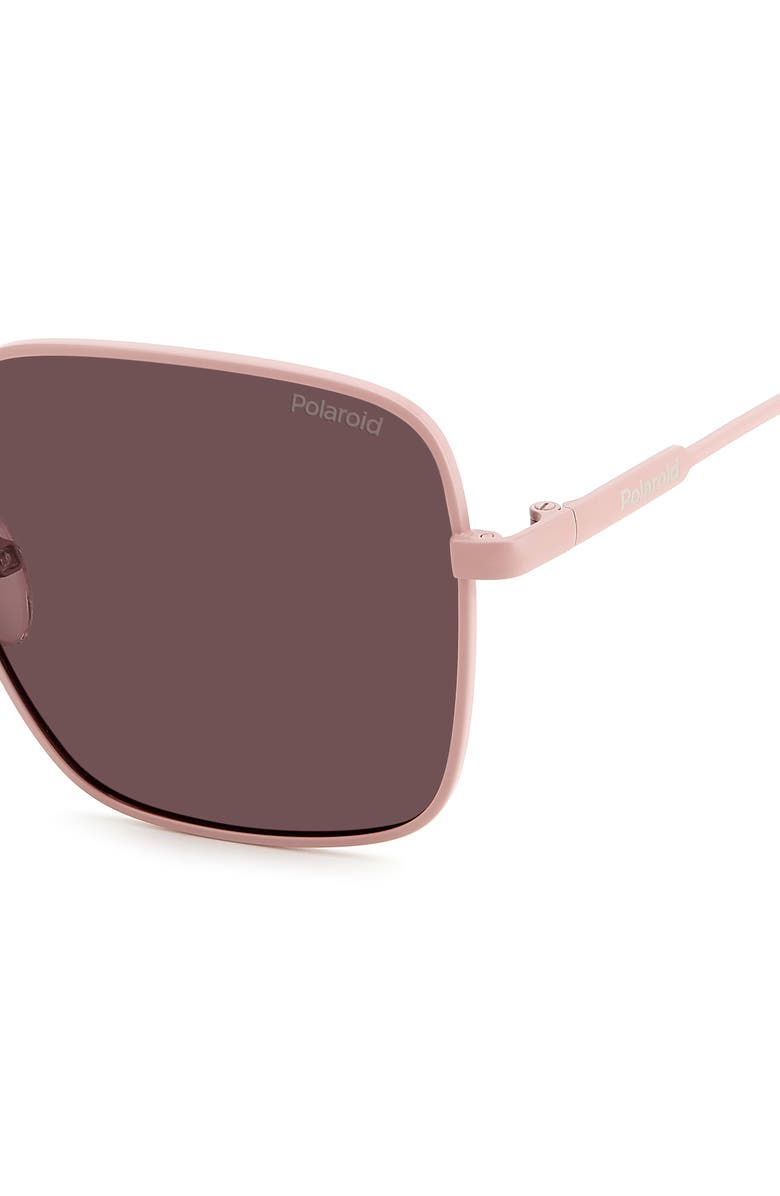 Polaroid 56mm Polarized Square Sunglasses, Alternate, color, 