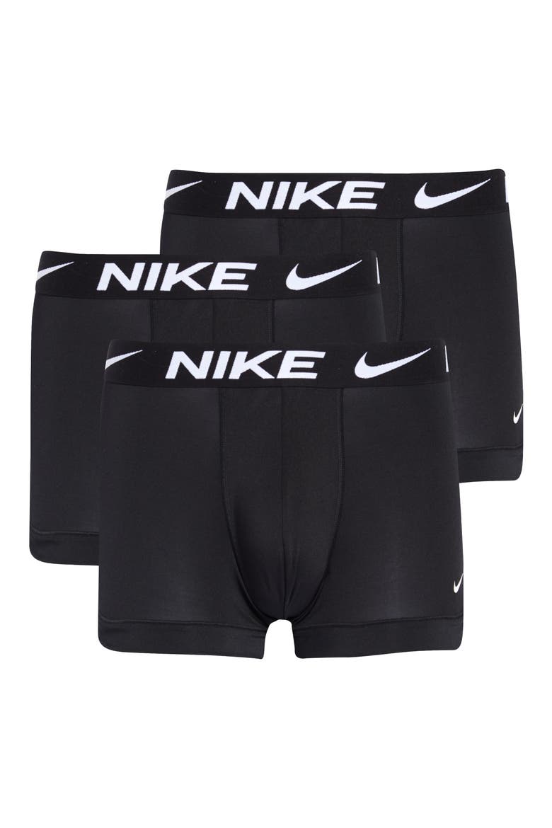 3-Pack Dri-FIT Essential Micro Trunks, Alternate, color, BLACK