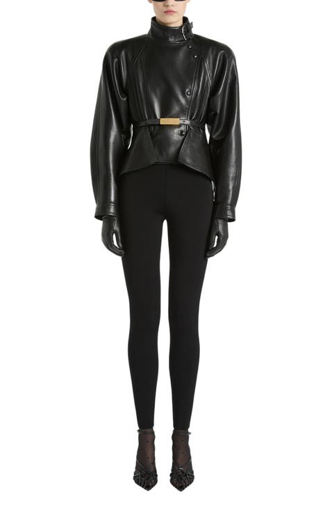 High-Waisted Milano Jersey Trousers