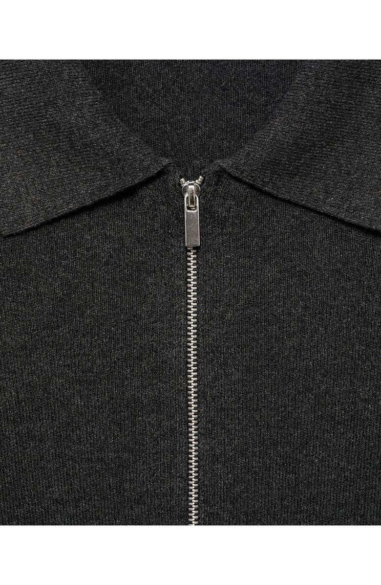 MANGO Polo Dress, Alternate, color, Dark Heather Grey