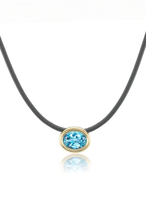 Blue Topaz Scuba Choker