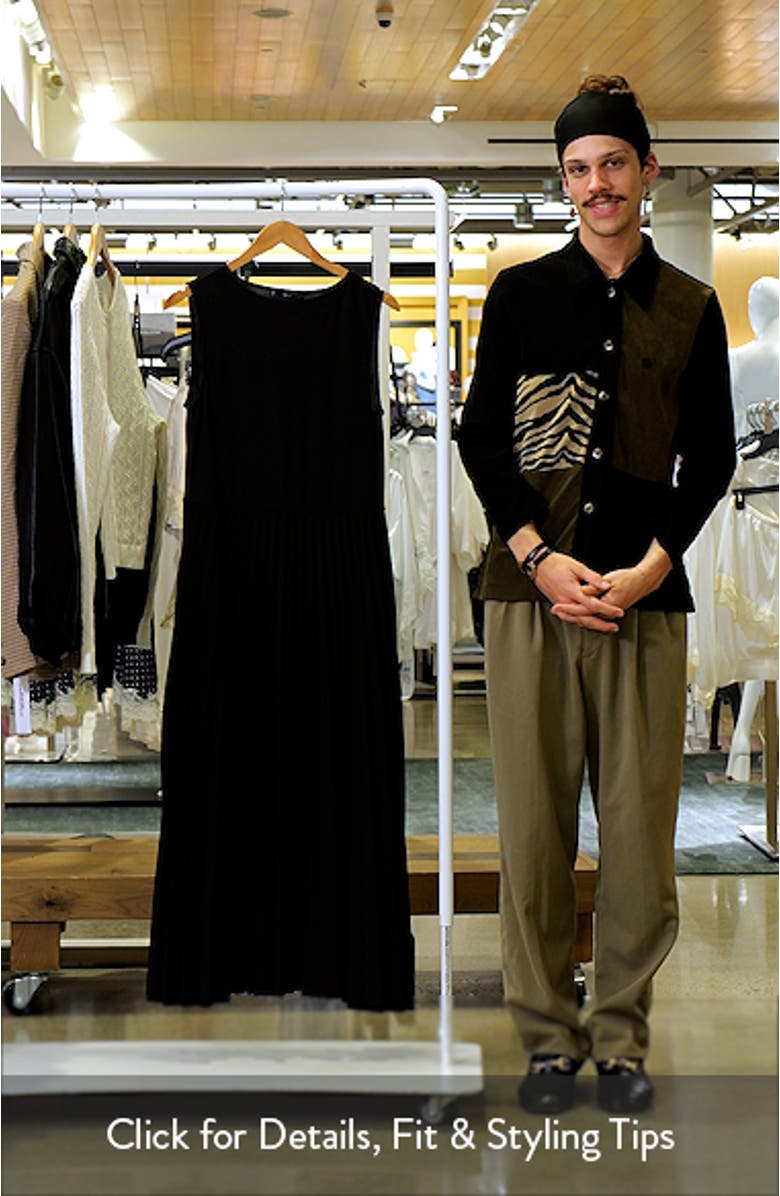 Belted Pleated Sleeveless Midi Dress, sales video thumbnail